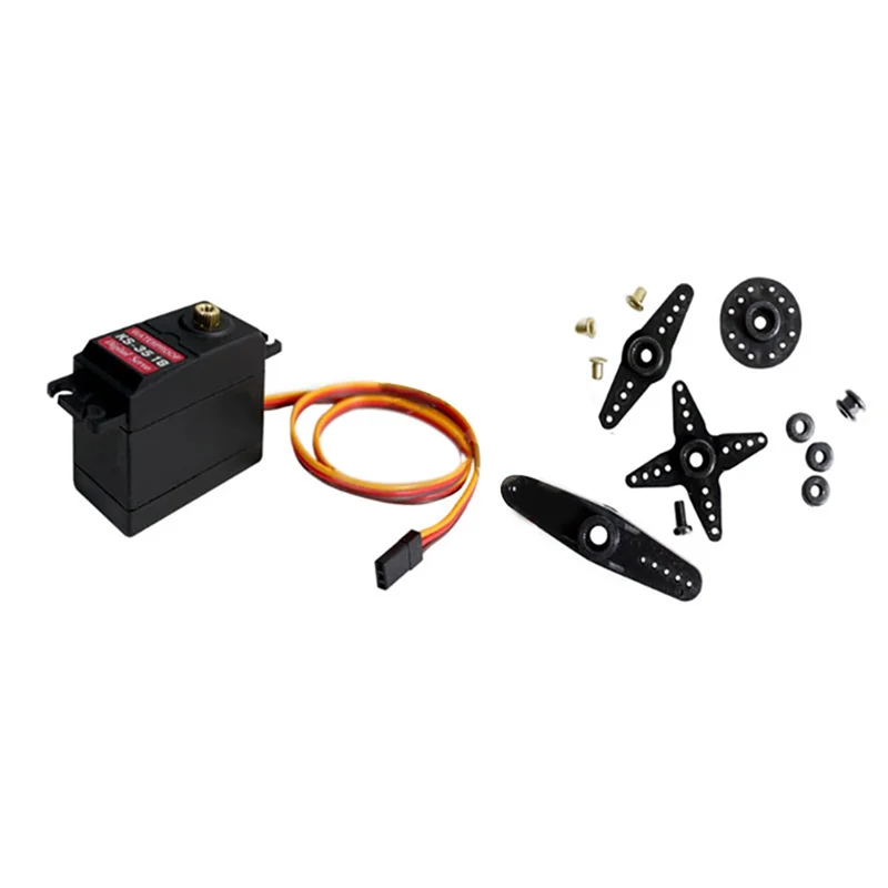 -A90P 1 Pcs KS3518 Digital Servo Waterproof Digital Servo High Torque Mechanical Arm Hand RC Metal Servo Motor For Robot Arm Car