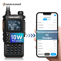 TIDRADIO TD H8 Walkie Talkie Long Range Professional 10W Two Way Dual PTT Radio Connection Phone APP Wireless Programming HAM