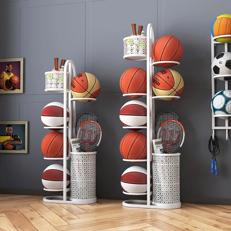 Simple Home Indoor Metal Basketball Storage Rack Ball Display Kindergarten Ball Basket