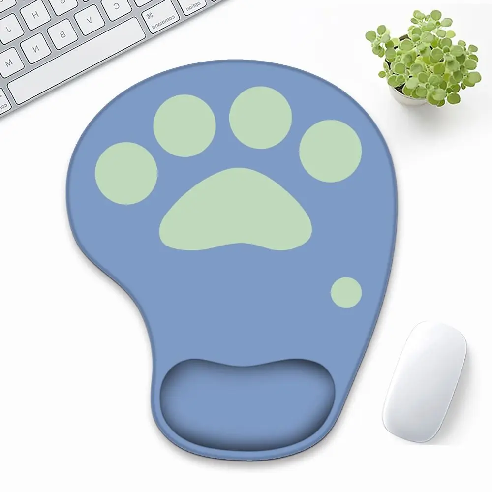 Cute Cat Paw Wrist Rest Mouse Pad Silicone Non Slip Hand Support Mouse Mat Kawaii Comfortable Gaming Mousepad