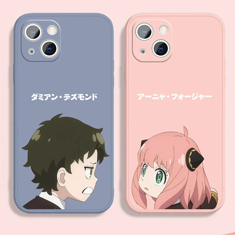 Anime SPY FAMILY Couple Silicone Phone Cases  For Samsung Galaxy S10 S20 S21 S22 S23 S24 FE Plus Ultra Note 20 Anya Forger Cover