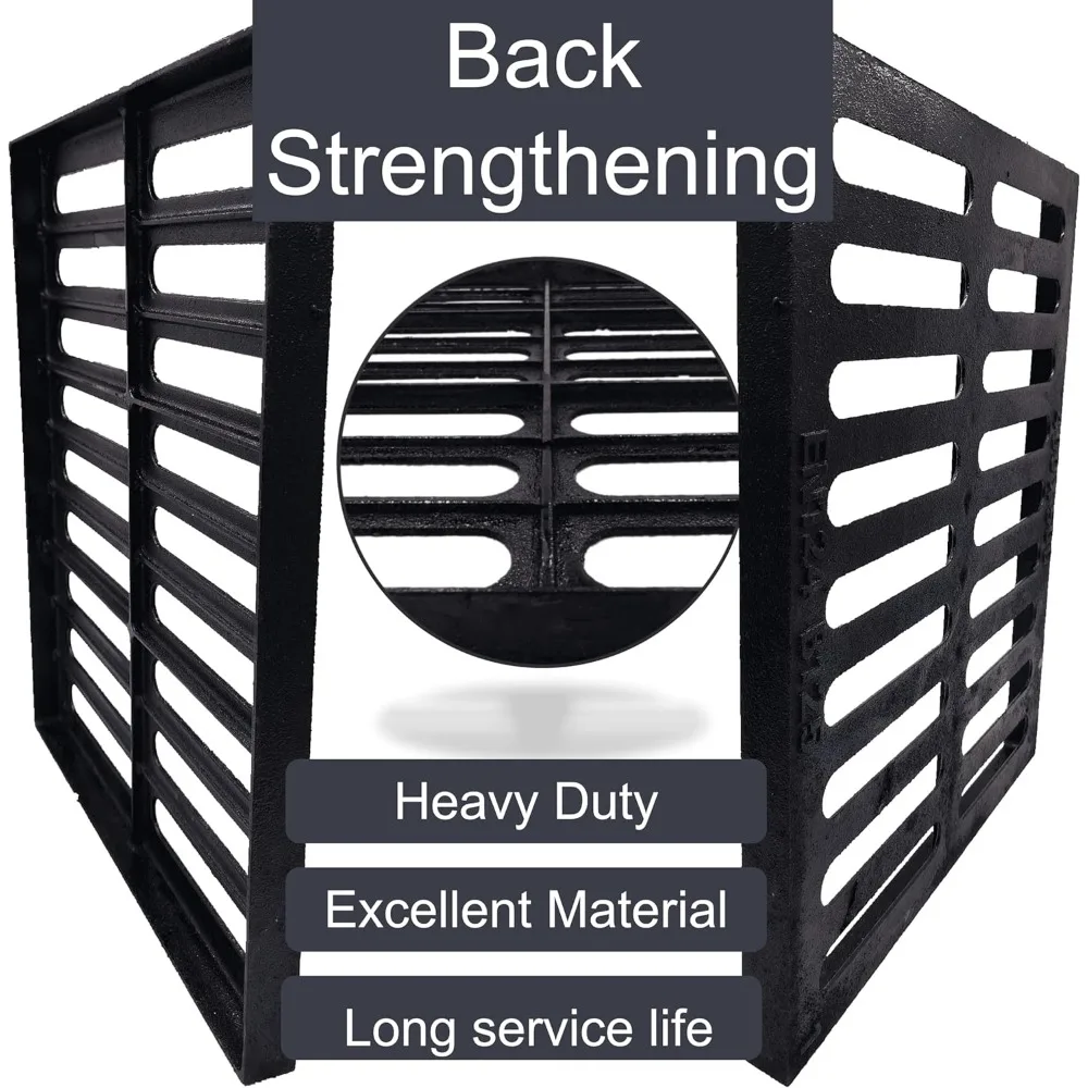 غطاء تصريف خارجي من الحديد الزهر شديد التحمل، شبكة مجاري 20 × 16، شبكة قناة متينة من الفئة A، نظام تصريف مستطيل أسود #3