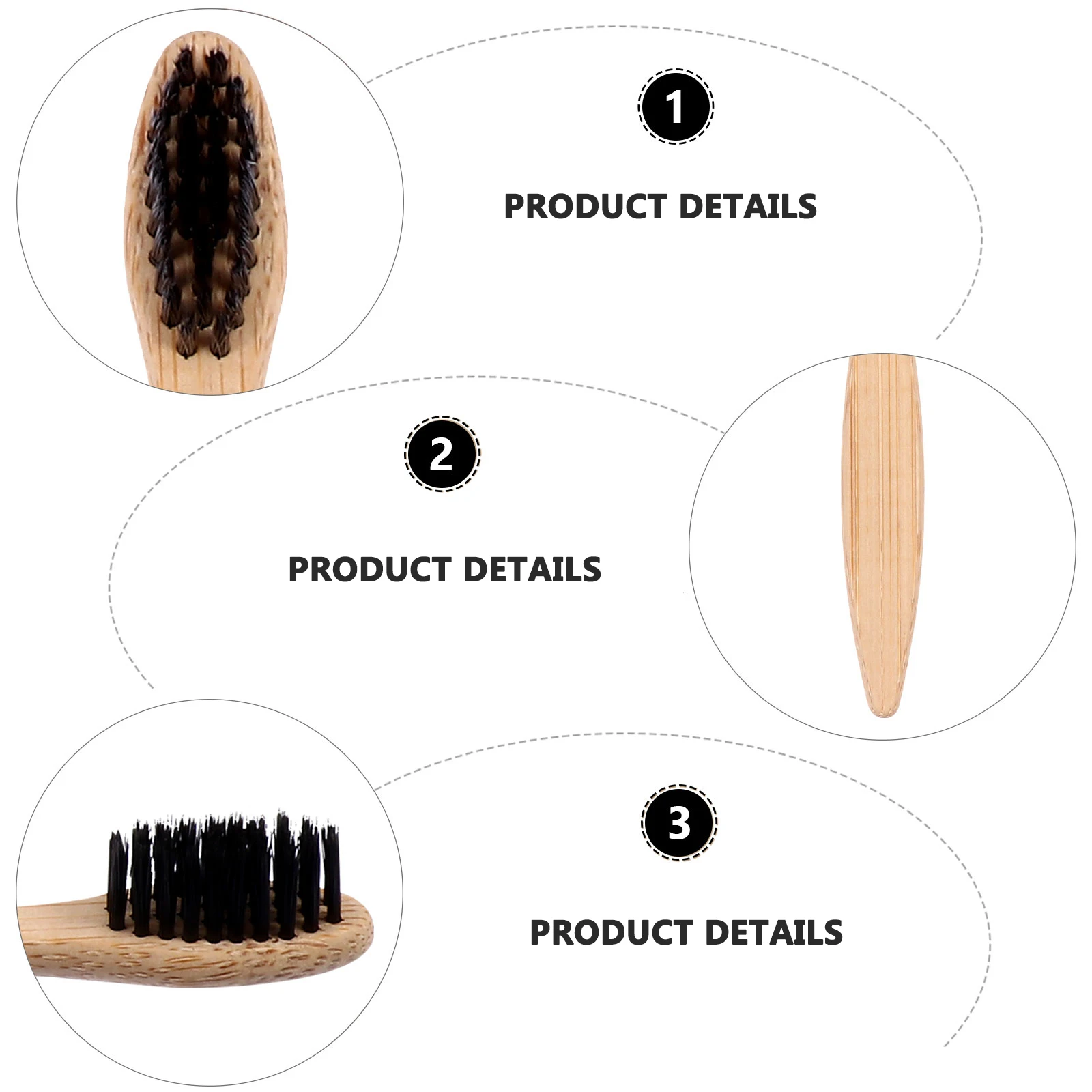 

6 Pcs Set Bamboo Toothbrush Eco friendly Soft Bristles Bamboo Tooth Brush Biodegradable Kids Family Daily al Care