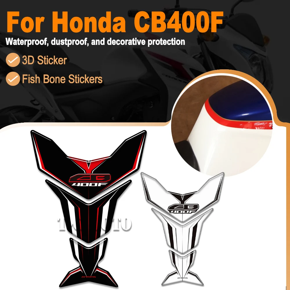 

For Honda CB400F CB 400F 400 F Motorcycle Fuel Tank Pad Decal Gas Tank Protector Stickers 3D Resin Sticker