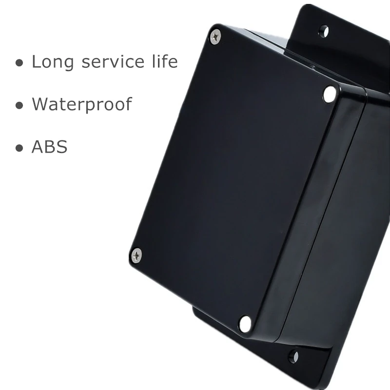 F Series 8*4.8*3 Polegadas Preto Plástico ABS Juction Box Parafuso Cabo Personalizado Impermeável Instrumento Caso IP66 Caixa de Recinto Exterior