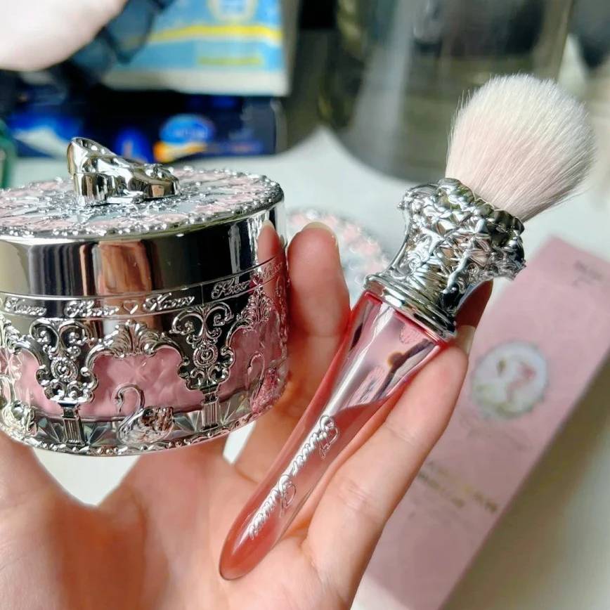 

Кисть для макияжа Flower Knows Swan Ballet Series Spot Brush, пушистая, из шерсти, для кондиционирования и нанесения макияжа