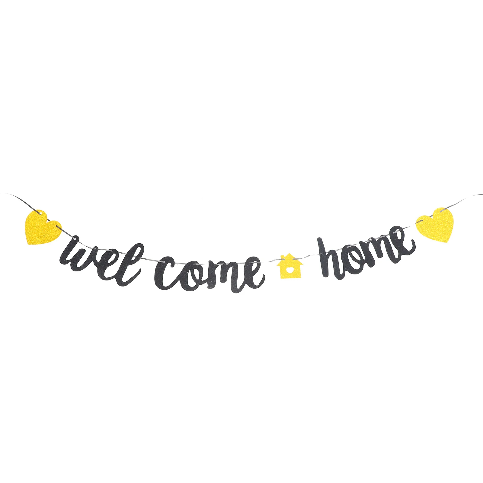 

1Set Welcome Home Banner Letter Hanging Banner Party Backdrop Hanging Decoration for Party Supplies Welcome Home Banners