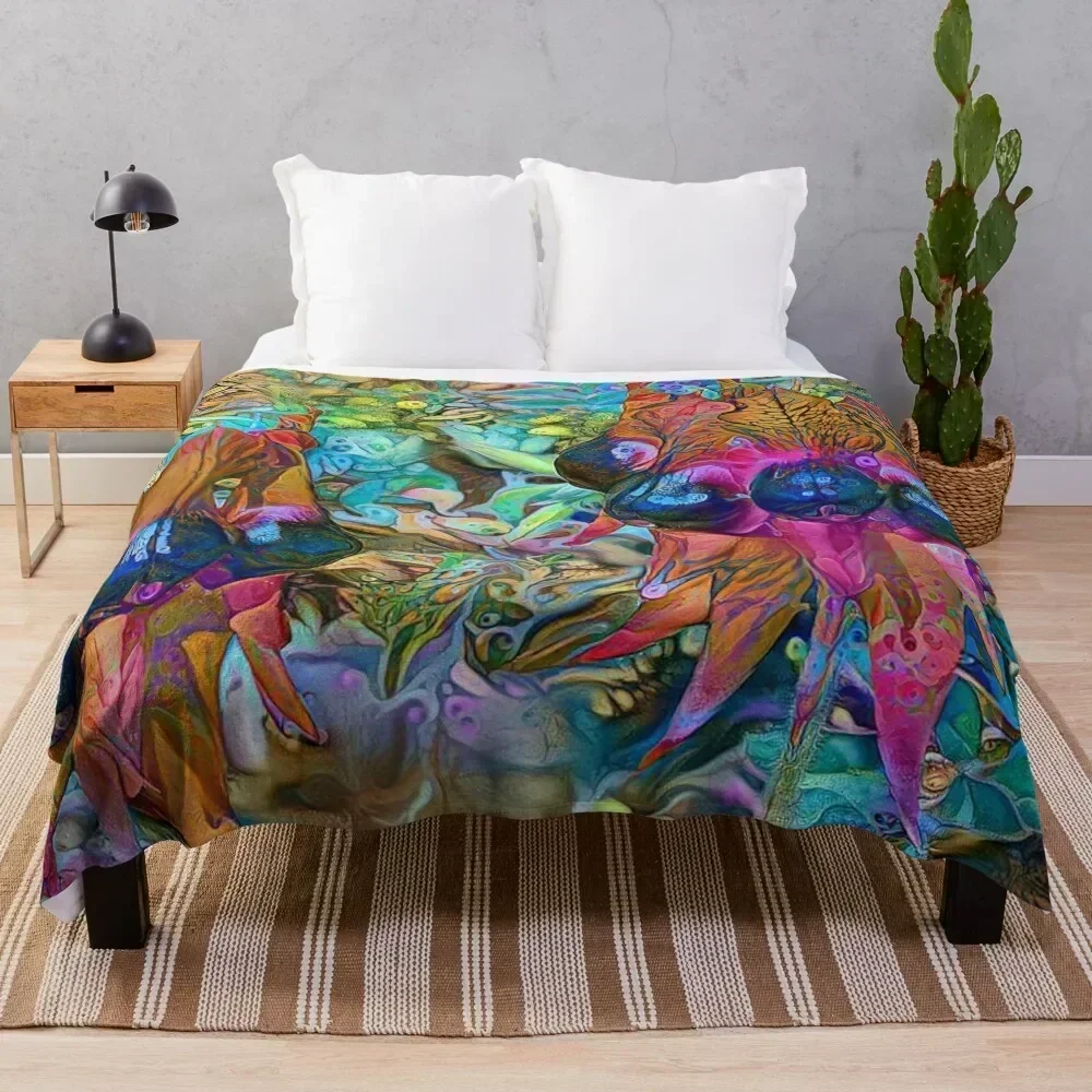 

Stunning Sturt Desert Pea Throw Blanket Men's Soft Warm Throw Blanket for Couch