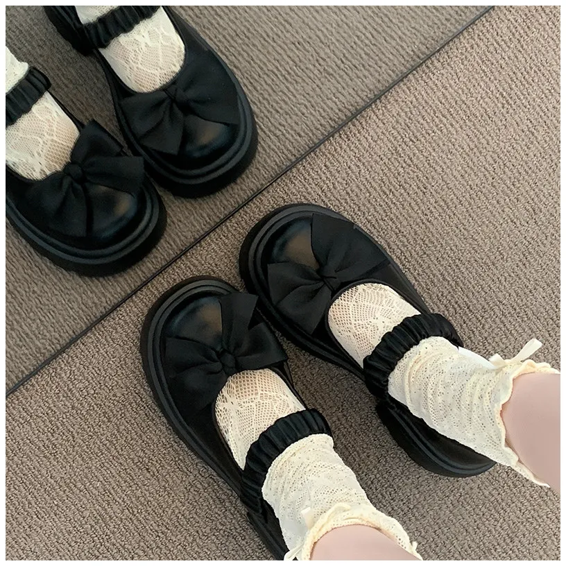 Mädchen Mary Jane Schuhe mit Schleife, Herbst 2026 Neuheit, Schul- und Festtags-Schuhe, Rutschfest, Trendige Prinzessinnen-Partyschuhe – Detail 5