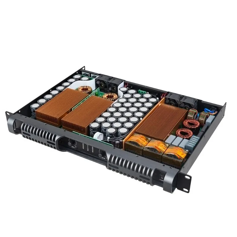 

D2400 Class H Amplifier 1U 2*2400W 13KG CLASS D Digital Amplifier Linear