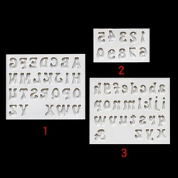 Numbers Molds Letters Silicone Mold 3D Fondant Mold Cakes Decorating Tools