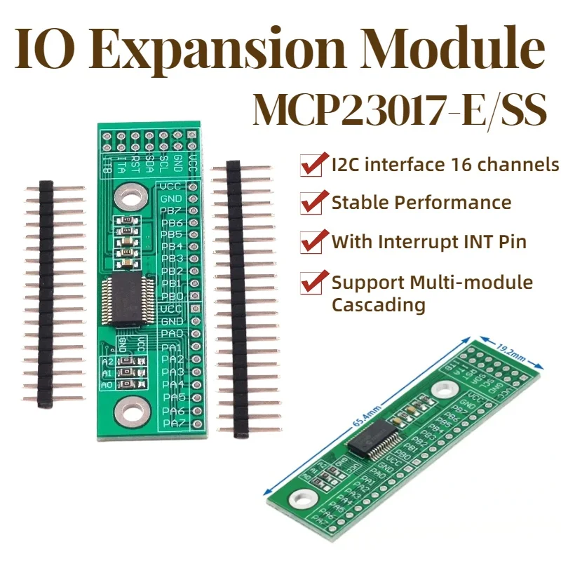 1/5/10PCS MCP23017 16 Channel I2C IO Expansion Module IIC Bidirectional Input Output Board For Arduino ESP32 STM32
