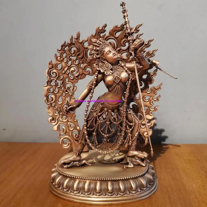 

Специальное предложение: редкая изысканная статуя Будды Дакини Курукулла, медная резьба Ваджраварахи, для буддийского алтаря, тибетское семейное поклонение