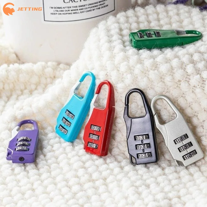 (New) 1pc Mini 3 Digit Combination Code Number Lock Padlock Password Padlock for Suitcase Drawer Cabinet Luggage Zip