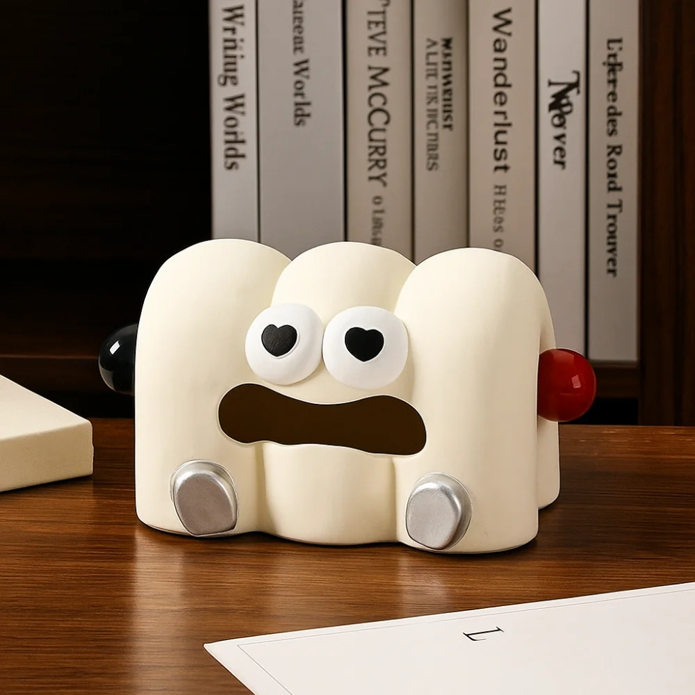

Desktop Organizer Cartoon Cloud-Shaped Tissue Box Decorative Household Napkin Holder Ceramics Paper Container Office