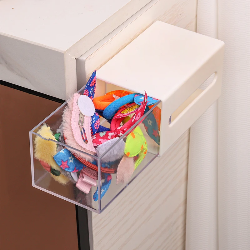 Wall Mounted Storage Box Punch-Free Lipsticks Cotton Swab Jewelry Box Bathroom Organizer Home Office Mini Drawer Sundries Case