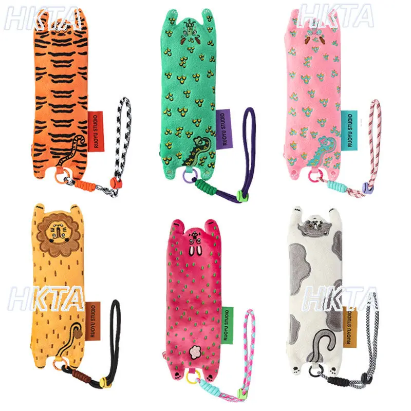 Original Design Cute Animal Storage Makeup Bag Fashionable Lightweight Long Pen and Pencil Case Organizer Skincare Cosmetic Bag