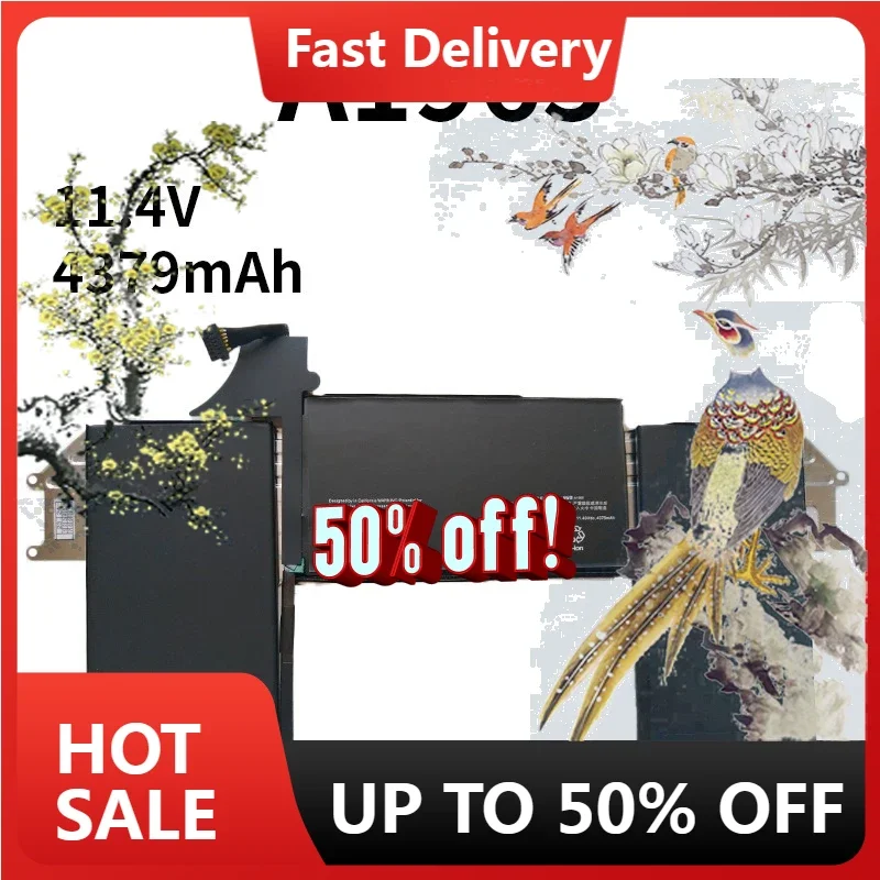 

【Fast Delivery】NEW A1965 A1932 BatteryCompatible With Apple MacBook Air 13" A2179 2018 2019 2020 Battery 11.4V 4379MAH