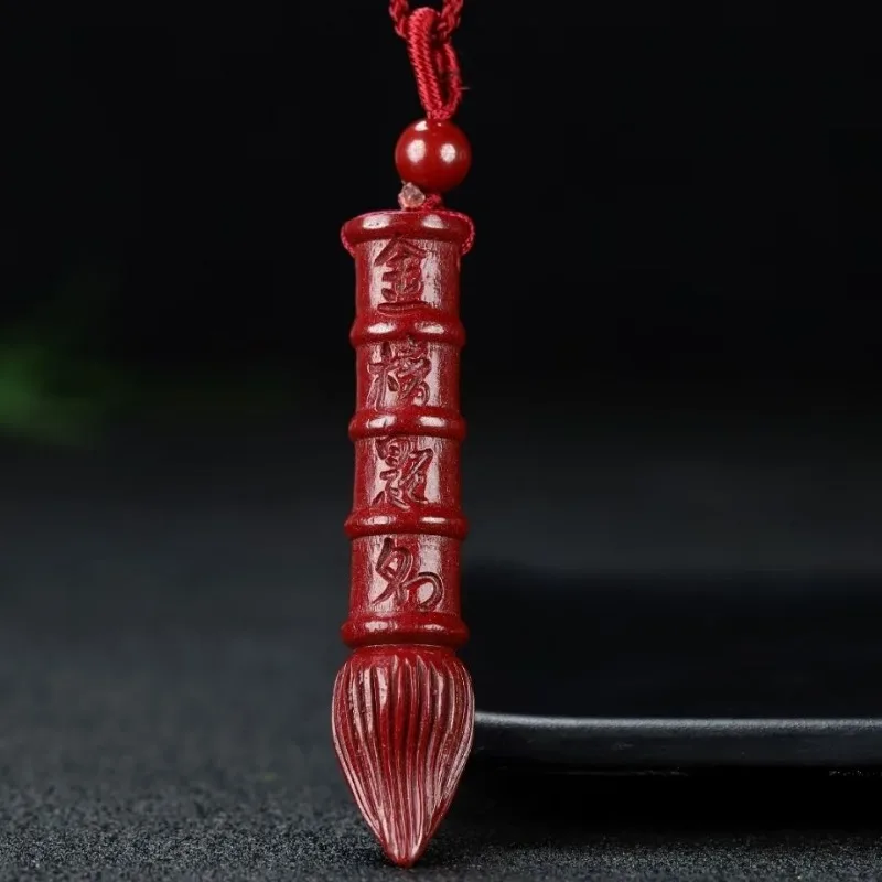 Cinnabar Wenchang Pen Pendant Gold List Title Men and Women of The Same Style