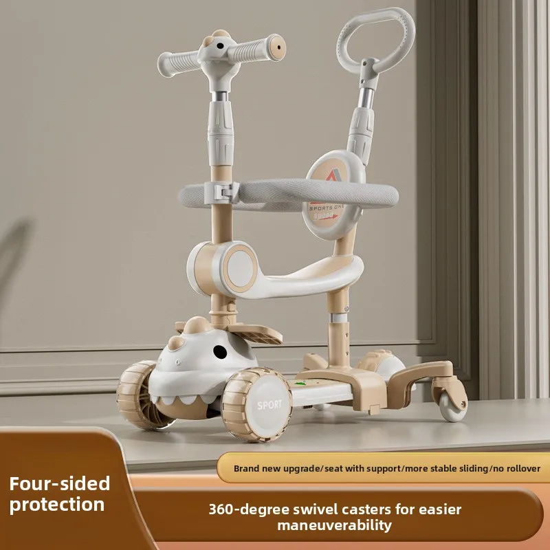 Dinosaur children’s scooters for boys and girls, ideal for helping children develop their sense of balance