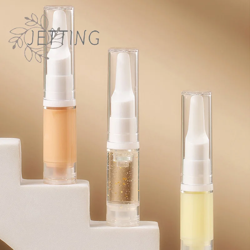 حار 5 مللي واضح مضخة تفريغ الهواء زجاجة مستحضرات التجميل كريم عين السفر حجم موزع إعادة الملء الحاويات الشامبو أدوات الزينة