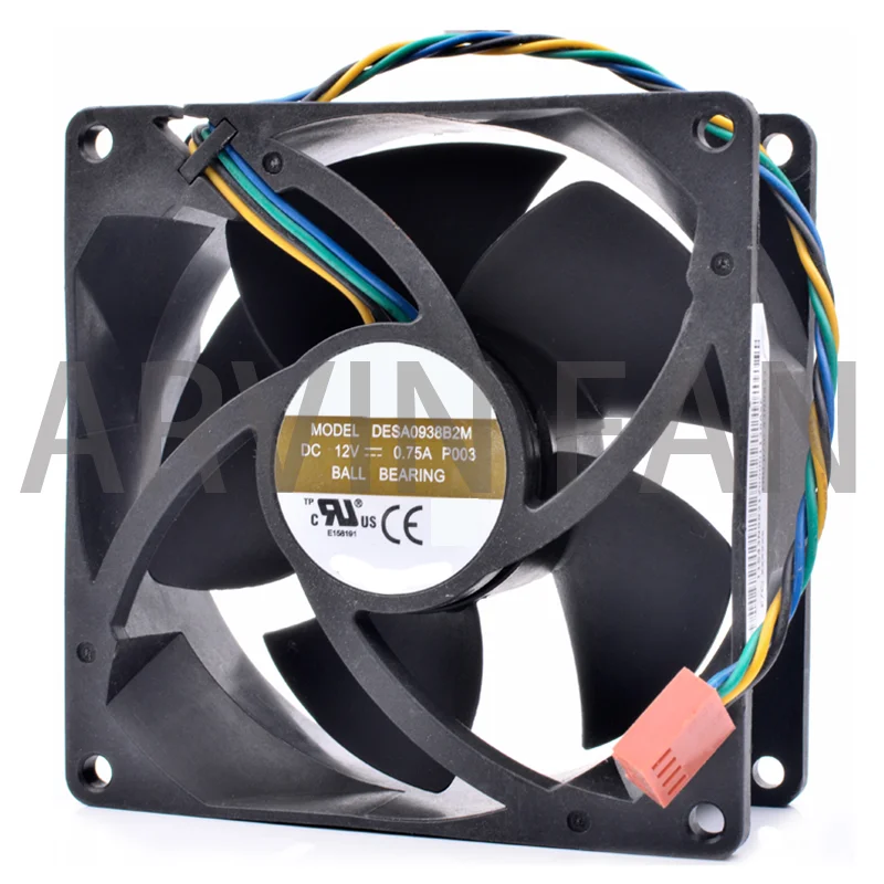 Brand New Original DESA0938B2M 9cm 9038 92x92x38mm 12V 0.75A 43N9823 4 Lines 4pin Server Cooling Fan