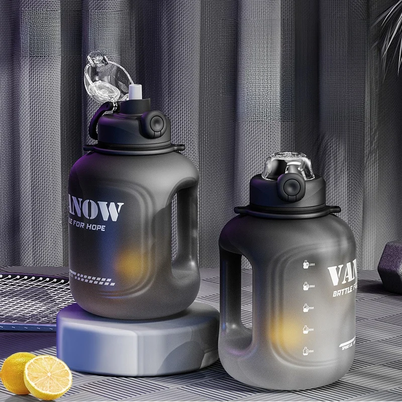 Botella de Agua Deportiva Vanow de Gran Capacidad, Resistente a Altas Temperaturas, para Hombre y Mujer, Material Tritan, Botella Espacial, Botella de Gran Capacidad