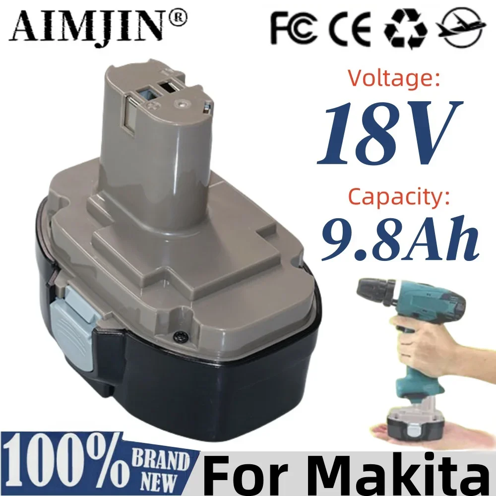 

New 18V 9800mAh Ni-MH Replacement Battery for Makita 1822 1823 1834 1835 192827-3 192829-9 193159-1 193140-2 193102