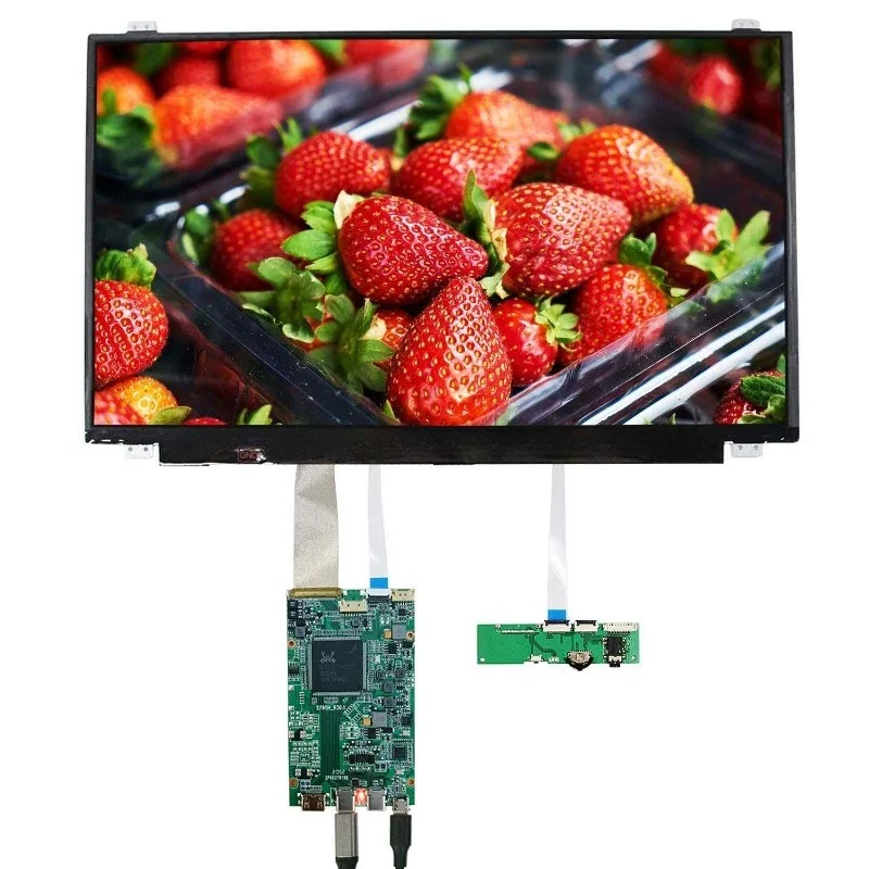 شاشة عرض بديلة لوحة LCD 15.6 بوصة 4K 3840X2160 Edp 40Pin LCD مع لوحة دوائر مطبوعة من النوع C متصلة بالهاتف #1