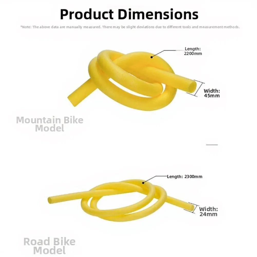 Yellow Bike Inner Liner Gasket For MTB Road Bicycle Vacuum Tire Anti Explosion Cushion Riding Equipment Run Flat Tire Pad