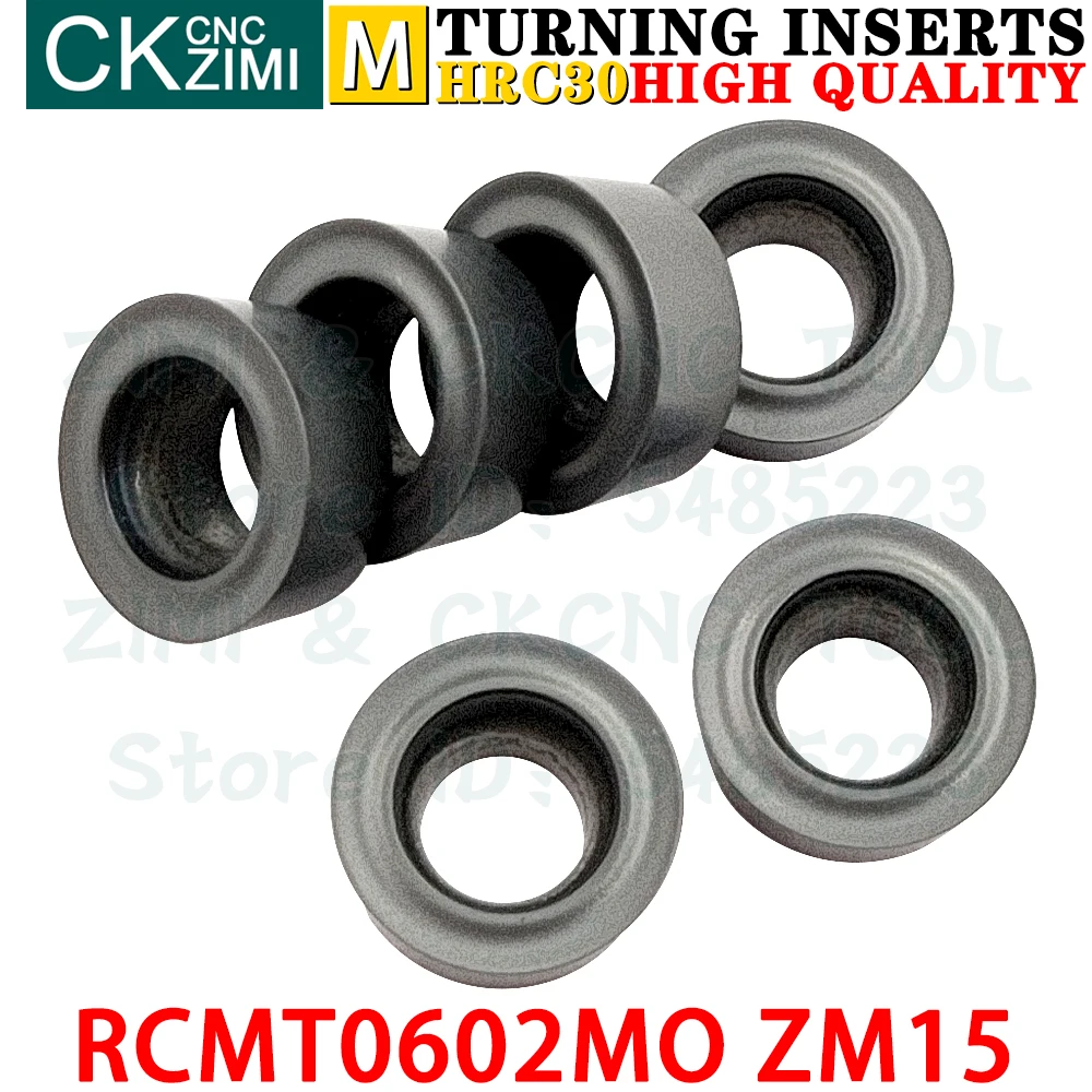 

RCMT0602MO ZM15 RCMT 0602 MO ZM15 R3 Твердосплавные вставки Пластины для наружной токарной обработки Инструменты Режущие инструменты для токарных станков с ЧПУ Индексируемые инструменты RCMT0602M0