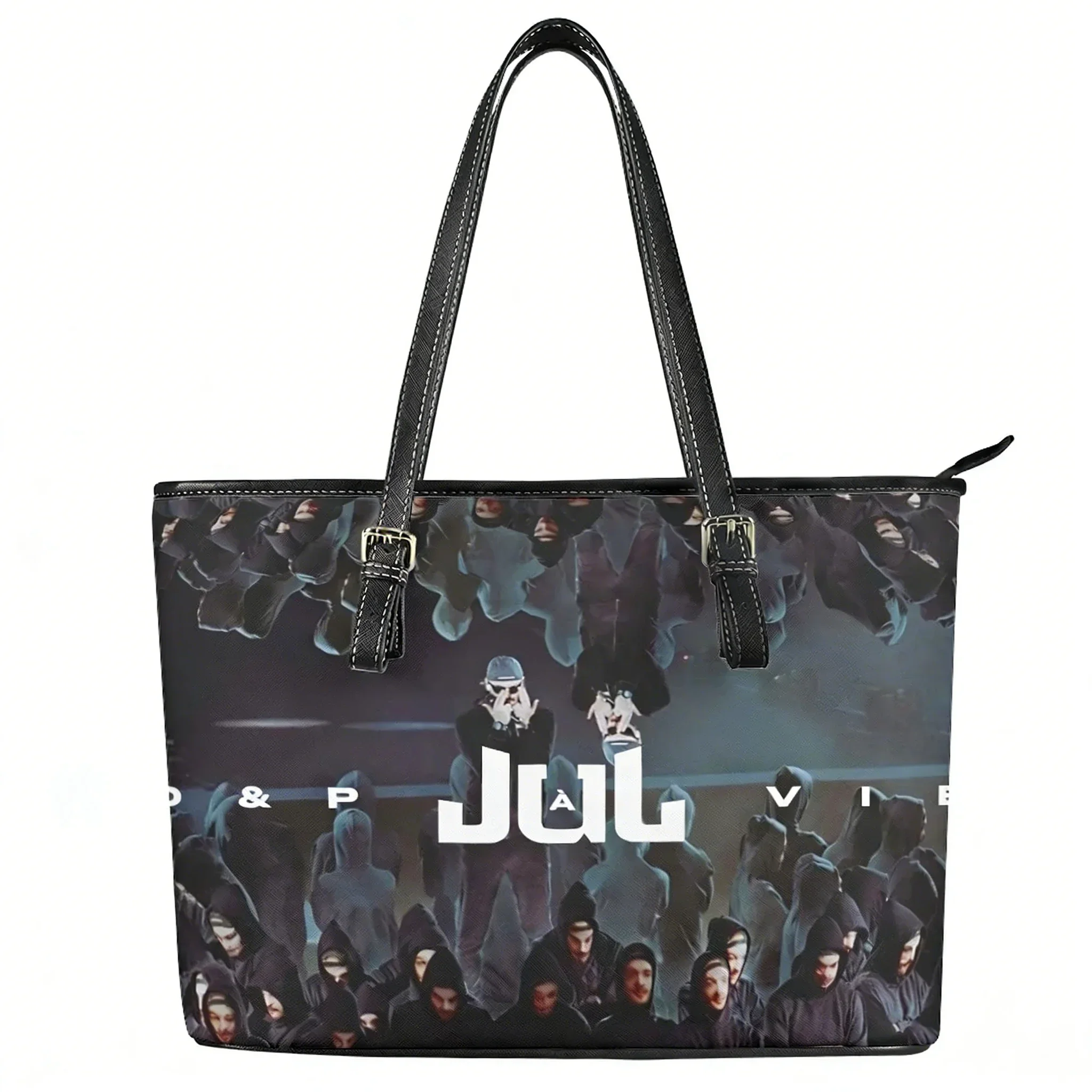 

Сумка-тоут с индивидуальным дизайном JUL C'est Pas Des Lol, женская и мужская, персонализированная, на плечо, деловая, кожаная, дорожная сумка