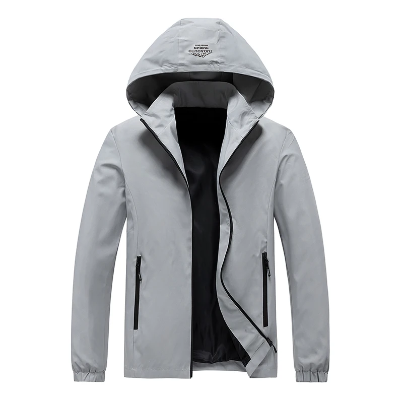 

Men's Outdoor Sports Leisure Hooded Jacket Comfortable Trendy for Spring and Autumn Versatile Windproof Breathable Jacket