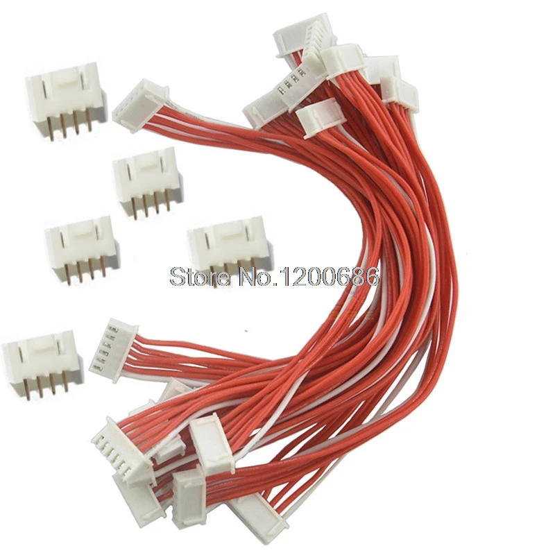 

30CM 24AWG 4P Dual End XH2.54 4Pin Female Connector Cable 4Pin Battery Connector Plug Female & Male with Wire