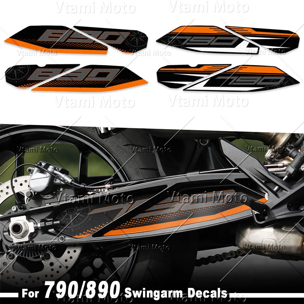 Motorcycle Swingarm Sticker Rotating Shaft Protection Decals for 790 890 Duke Adventure