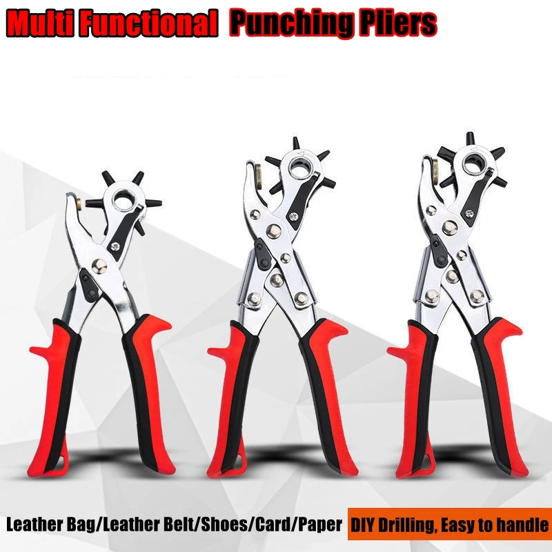 oval leather hole punch set