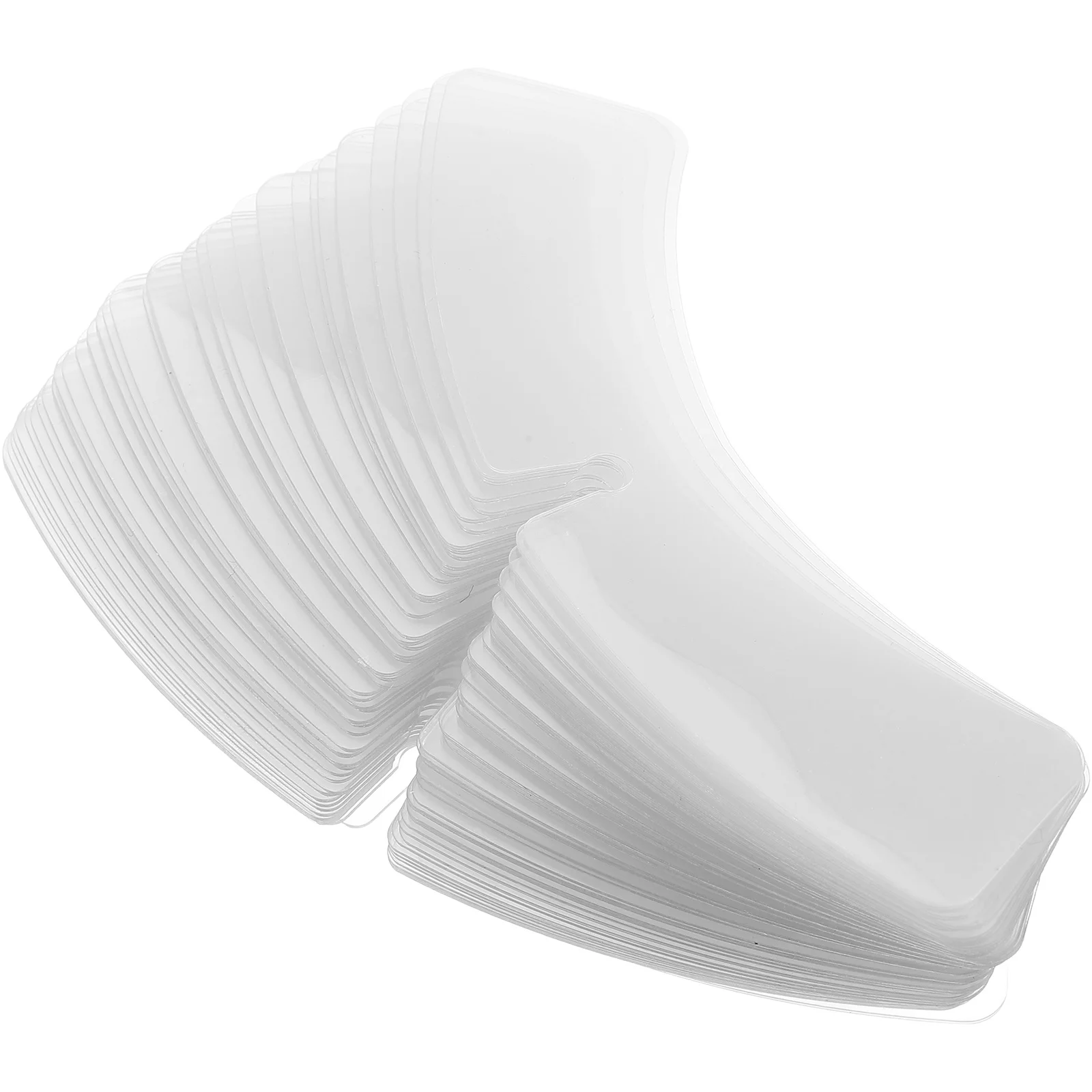 100個入り メンズシャツ襟サポート プラスチック製ドレスシャツ襟シェイパー クリアインサート