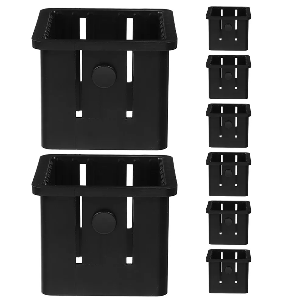 8Pcs Hollow Square Tube Sliding Sleeve 50Mm to 40Mm Fitness Equipment Tubing Protector Precision Fit Glide Insert for Exercise