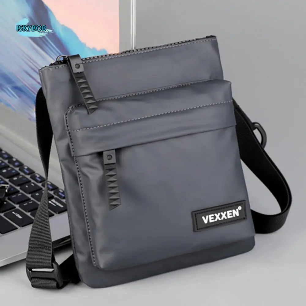 

Multifunctional Crossbody Phone Pouch Handheld Sports Small Shoulder Bag Solid Color Street Style Male Square Bag Daily Matching