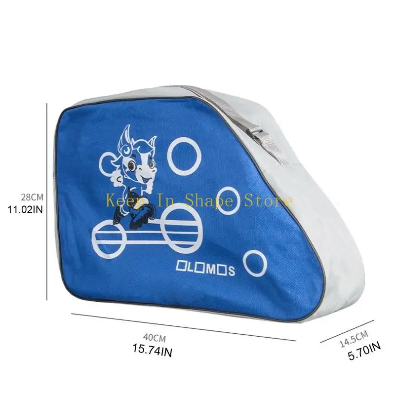 U1JC Large Capacity Outdoor Sports Skates Handbag Portable Roller Skates Storage Bag Skate Shoe Collection Carrying Supplies