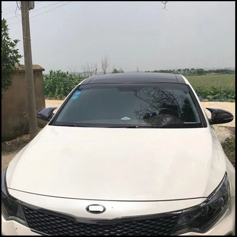 

Car Styling For Optima K5 2016-2019 Door Side Wing Rearview Mirror Cover Sticker Trim With Horn Decorate Auto Accessories