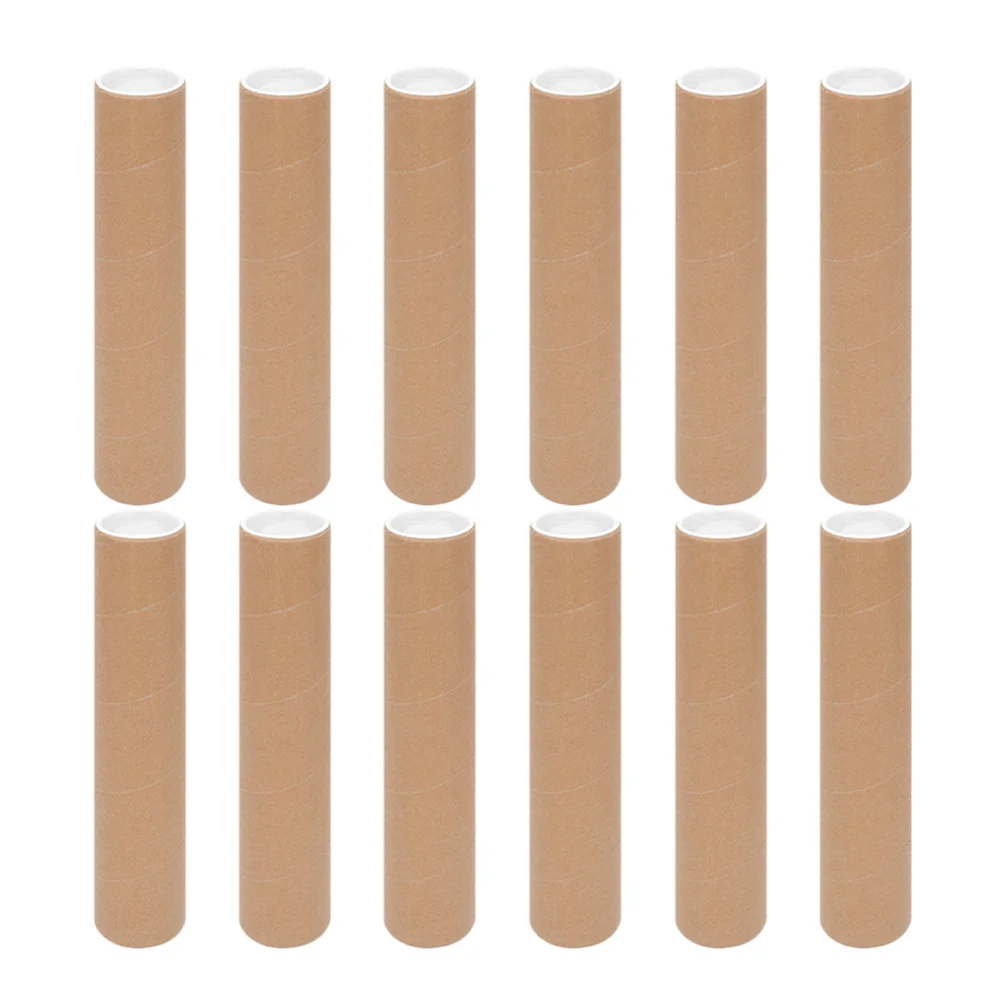 12pcs Poster Storage Tube For Artwork Documents Prints, Reusable Paper Poster Tube For Mailing Drawing Carrying Case