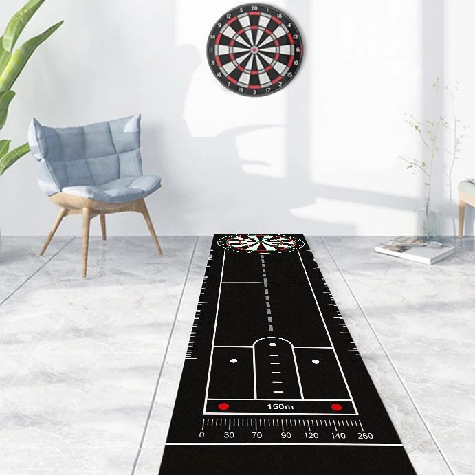 VIKAMA Professional Scale Dart Mat With Standard Throwing Lines Non Slip Shockproof Dartboard Long Strip Rug