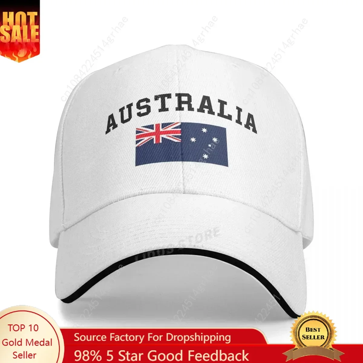 

Australia Baseball Caps Cool Men Women Outdoor Adjustable Australia Flag Hats Dad Caps