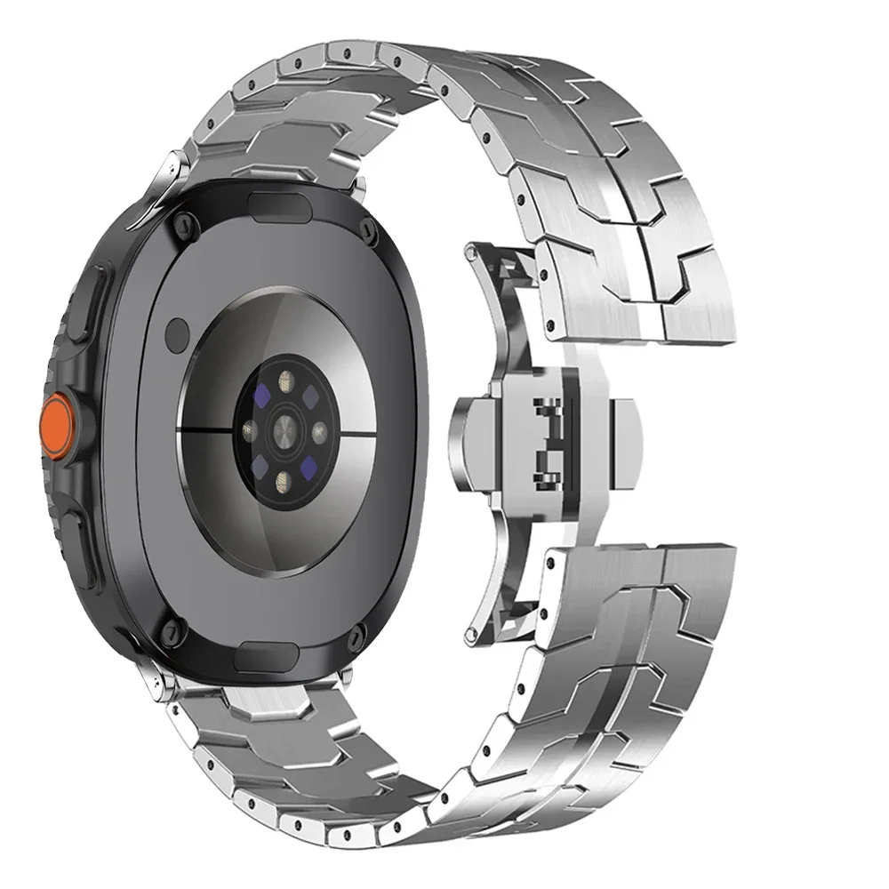 Cinturino in acciaio inossidabile di lusso per Samsung Galaxy Watch 8 8 Classic 40mm 44mm 46mm Bracciale in metallo per cinturini GALAXY Ultra 47mm 2025