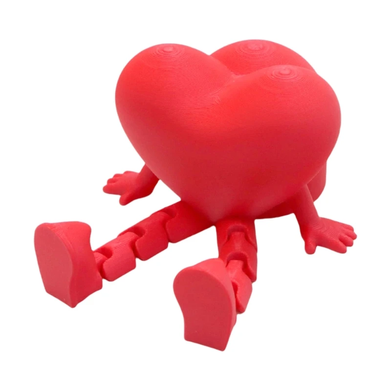 3D Printed Red Heart Trailer Hitch Cover For Car Trucks SUVs with 50mm Plug