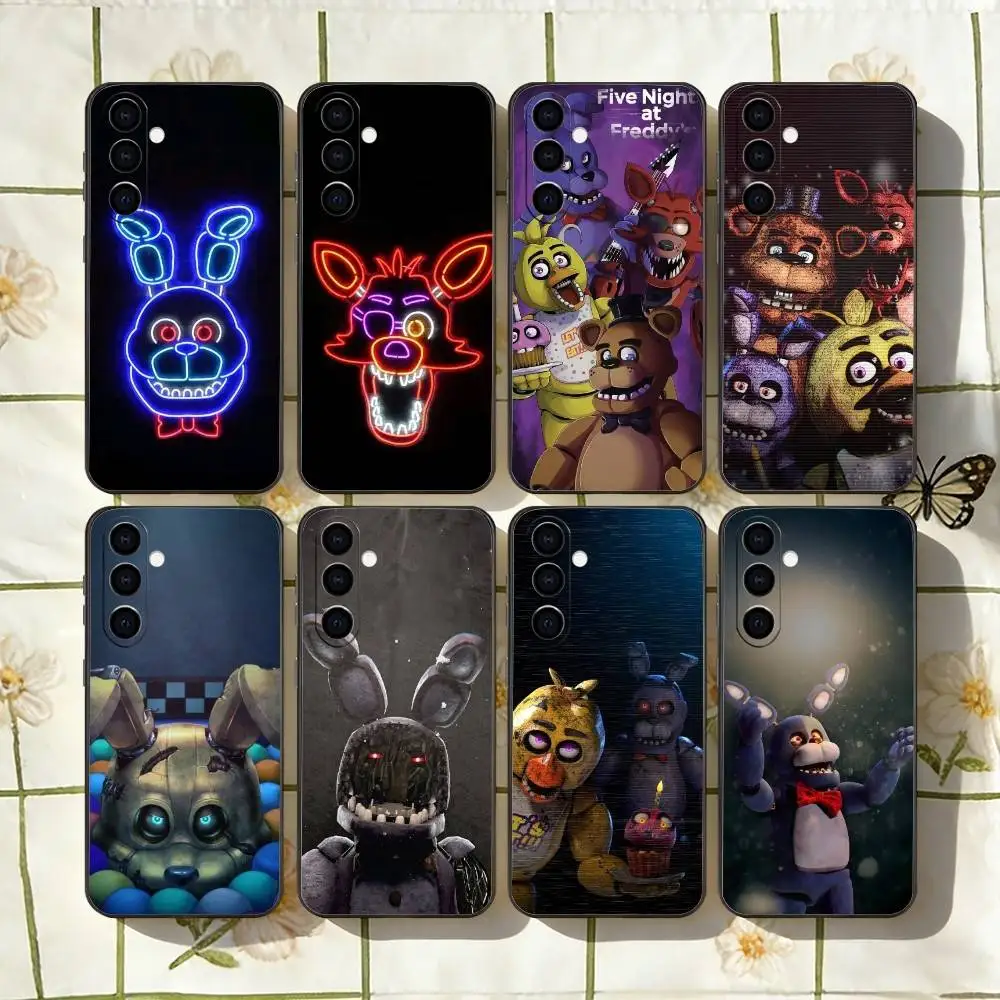 Five Nights At-Freddys Fnaf Phone Case For Samsung Galaxy A73,A72,A71,A70,A53,A52,A51,Others Soft Black Cover