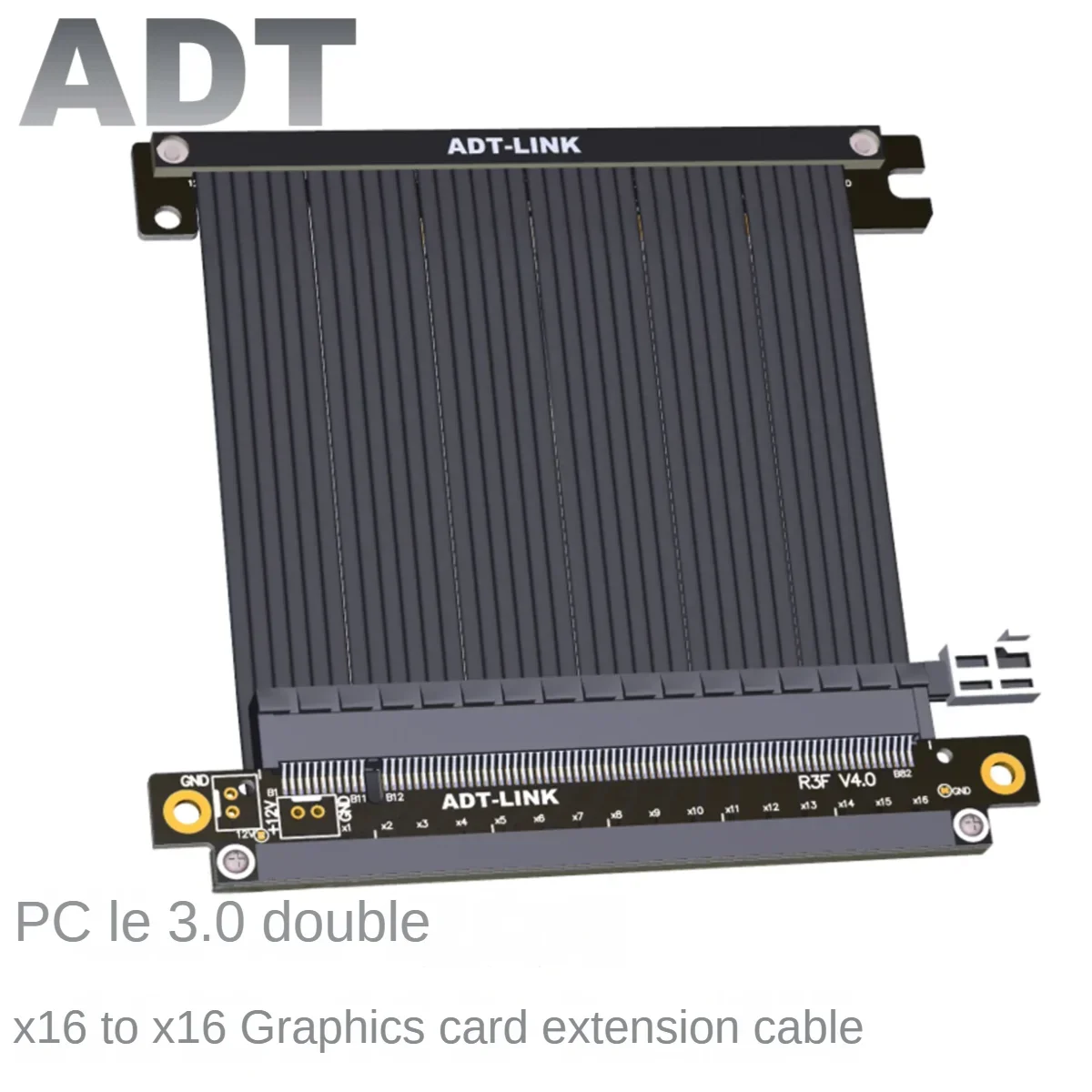 

ADT graphics card extension dual Reverse PCIe 3.0x16 full speed stable case seller custom shot