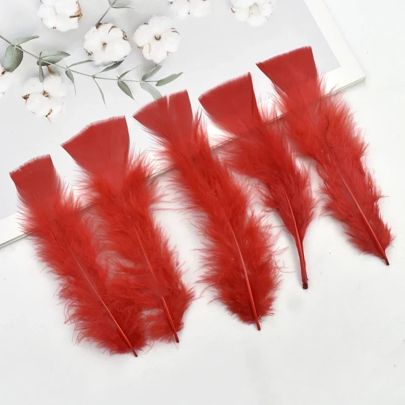 Truthahnfedern für Bastelarbeiten, 12–17 cm, 5–7 Zoll, für Traumfänger, zur Dekoration, zur Herstellung von Schmuck, für Handarbeiten, Nadelarbeiten, als dekoratives Zubehör. – Detail 4