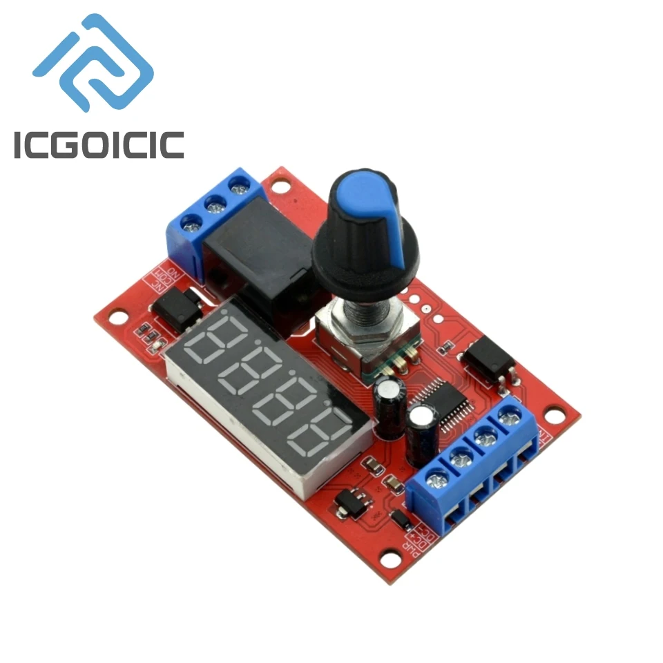 Delay Time Relay Module 5V 12V 24V Timing Programmable Optocoupler Isolation Pulse Cycle Power Off Trigger